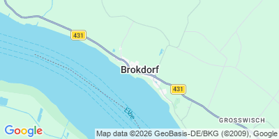 Karte Brokdorf