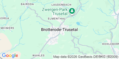Karte Brotterode-Trusetal
