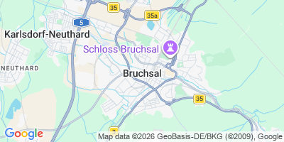Karte Bruchsal