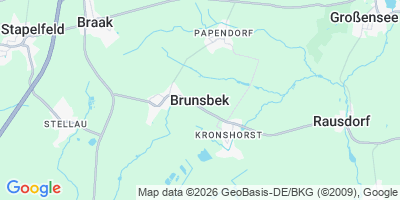 Karte Brunsbek