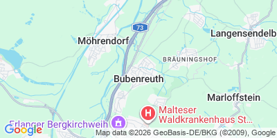 Karte Bubenreuth