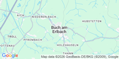 Karte Buch a.Erlbach