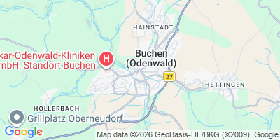 Karte Buchen (Odenwald)