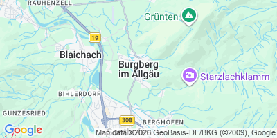 Karte Burgberg i.Allgäu