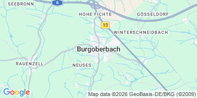 Karte Burgoberbach