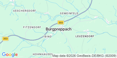 Karte Burgpreppach