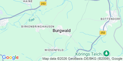 Karte Burgwald