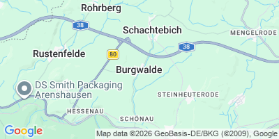 Karte Burgwalde