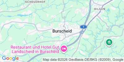 Karte Burscheid, Stadt
