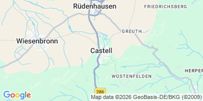 Karte Castell