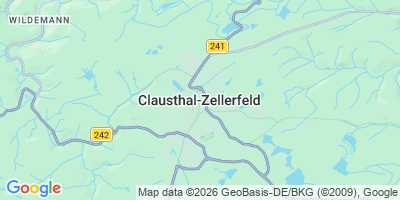 Karte Clausthal-Zellerfeld
