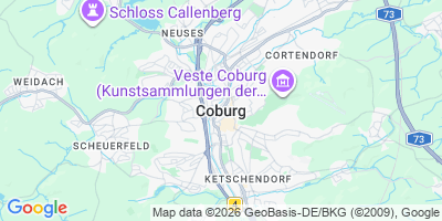 Karte Coburg