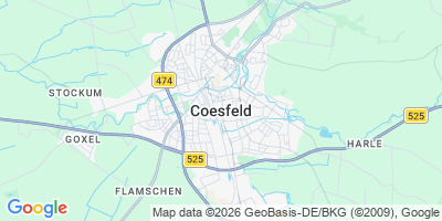 Karte Coesfeld