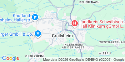 Karte Crailsheim