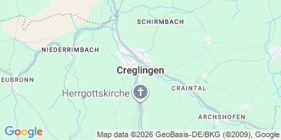 Karte Creglingen