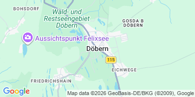 Karte Döbern/Derbno
