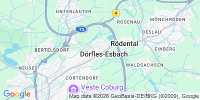 Karte Dörfles-Esbach