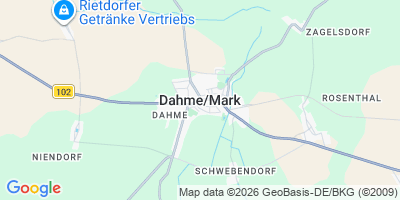 Karte Dahme/Mark