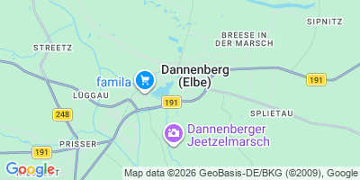 Karte Dannenberg (Elbe)