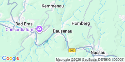 Karte Dausenau
