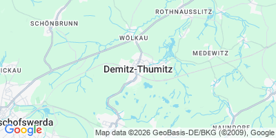 Karte Demitz-Thumitz