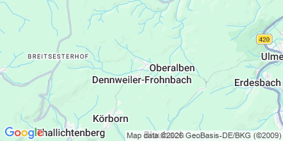 Karte Dennweiler-Frohnbach
