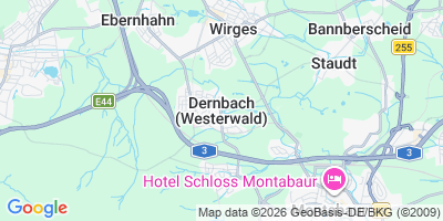 Karte Dernbach (Westerwald)