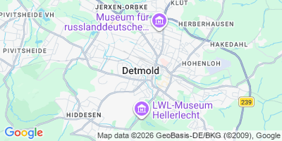Karte Detmold