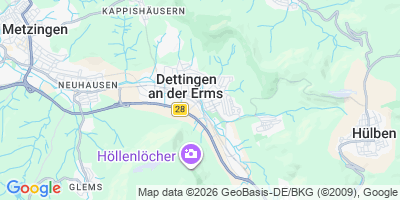 Karte Dettingen an der Erms