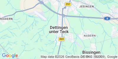 Karte Dettingen unter Teck