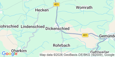 Karte Dickenschied