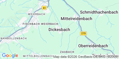 Karte Dickesbach