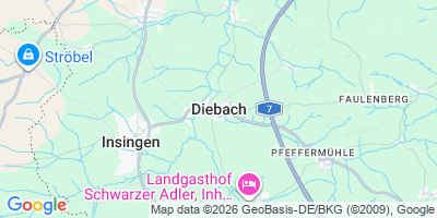 Karte Diebach