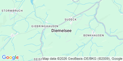 Karte Diemelsee