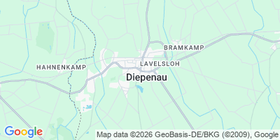 Karte Diepenau