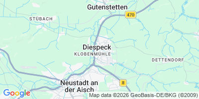 Karte Diespeck
