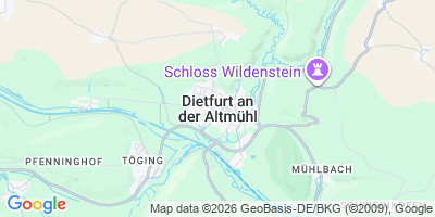 Karte Dietfurt a.d.Altmühl