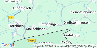 Karte Dietrichingen