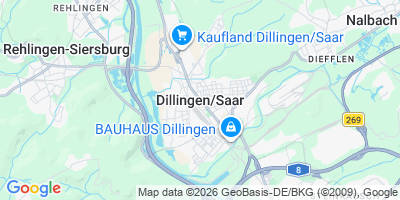 Karte Dillingen/ Saar