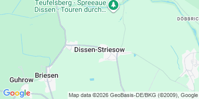 Karte Dissen-Striesow/Dešno-Strjažow