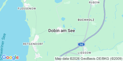 Karte Dobin am See