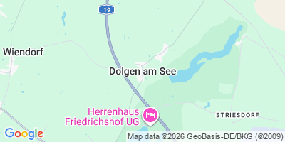 Karte Dolgen am See