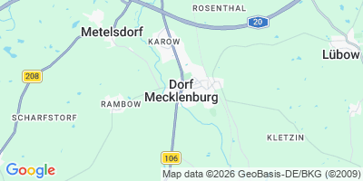 Karte Dorf Mecklenburg