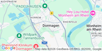 Karte Dormagen