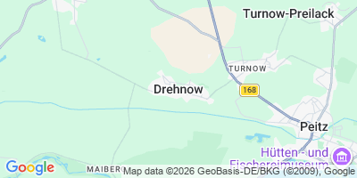 Karte Drehnow/Drjenow