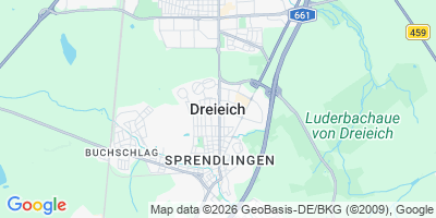 Karte Dreieich