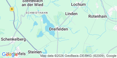 Karte Dreifelden