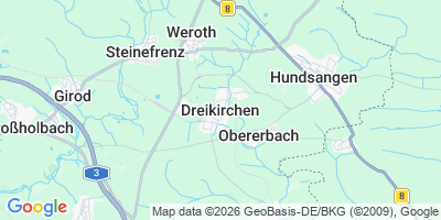 Karte Dreikirchen