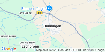 Karte Dunningen