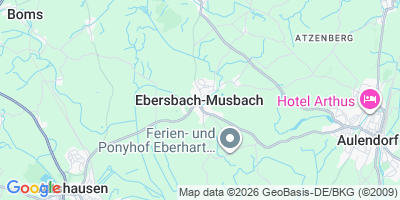 Karte Ebersbach-Musbach